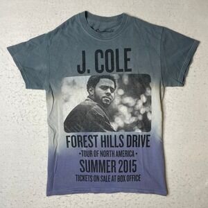 J Cole Forest Hills Drive Tour Summer 2015 T Shirt Dreamville Size SM
